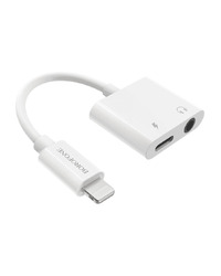 USB audio adapter iPhone/lightning to 3.5 BOROFONE BV12 Digital audio converter white