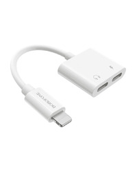 USB audio adapter Dual iPhone/lightning BOROFONE BV11 digital audio converter white
