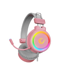 Slušalice sa mikrofonom gaming RAMPAGE SN-R10 ALQUIST pink, 3,5 mm, RGB