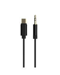 Audio kabl GEMBIRD USB type-C to stereo 3.5 mm AUX cable, 1.5 m, black, CCA-CM3.5M-1.5M