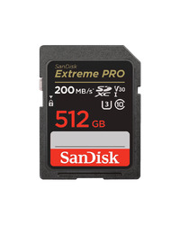 SanDisk SDXC 512GB Extreme Pro 200MB/s V30 UHS-I Class10 U3 V30  SDSDXXD-512G-GN4IN