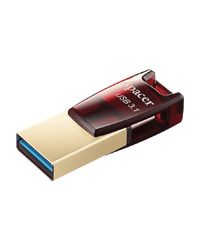 USB memory stick APACER FD 64GB Type-C/TypeA 3.2 OTG AH180 Red AP64GAH180R-1
