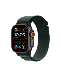 Apple Watch Ultra 2 49mm Black Titanium Case with Dark Green Alpine Loop MX4R3QA/A