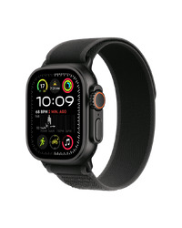 Apple Watch Ultra 2 49mm Black Titanium Case with Black Trail Loop MX4U3QA/A