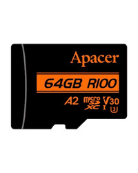 Micro SD card Apacer microSDXC 64GB AP64GMCSX10U8-R Read/Write Speed (Up to) 85 MB/s