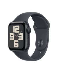 Apple Watch SE 2024 44mm ALUMINUM CASE WITH MIDNIGHT SPORT BAND MXEK3 