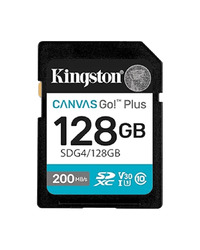 SD card Kingston 128 GB SDG4/128GB  SDXC,r/w:200/160MB/s, DSLRs, mirrorless cameras, 4K video