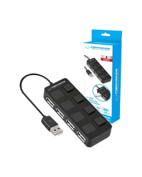 USB HUB ESPERANZA, 4 PORT USB 2.0 EA161
