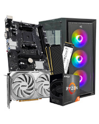 GNC GAMER VENOM AMD Ryzen 5 5500, RTX 4060 8GB, A520, 16GB DDR4, SSD TB, PSU 550W