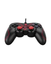 Game Pad gaming RAMPAGE Nebulix PS3/PC Red USB 1.8m Joypad, 40715