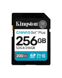 SD card Kingston 256 GB SDG4/256GB  SDXC,r/w:200/160MB/s, DSLRs, mirrorless cameras, 4K video