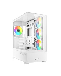 Kućište SHARKOON gaming, AK6 RGB White ATX, ventilator 4x120mm