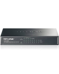 TP-Link TL-SG1008P 8-Port Gigabit Desktop Switch with 4-Port PoE+, 64W PoE Power supply, Supports PoE power up to 30 W for each PoE port, 802.1p/DSCP QoS, IGMP Snooping, Plug and Play, steel case