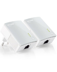 AV600 Powerline Starter Kit, Qualcomm, 1 Fast Port,600Mbps Powerline,Ultra Compact Size, HomePlug AV, Green Powerline, Plug and Play,Pair Button, New PLC Utility,Twin Pack