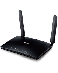 TP-LINK 300Mbps Wireless N 4G LTE Router with 4G LTE modem, LTE-FDD/LTE-TDD/DC-HSPA+/HSPA+/HSPA/UMTS/EDGE/GPRS/GSM, 3x10/100Mbps LAN ports, 1x10/100Mbps LAN/WAN port, 300Mbps / 2.4GHz, 802.11b/g/n, 2 Internal, 2 Fixed External WiFi Antennas