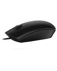 Dell Mouse MS116, USB - 1.8 m, Optical, 1000 dpi, 2x buttons, Black