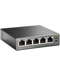 TP-Link TL-SG1005P 5-Port Gigabit Unmanaged Switch with 4-Port PoE+, 802.3af/at PoE+, 65W PoE Power supply, 802.1p/DSCP QoS for Traffic Prioritization, Intelligent Power Management, IGMP Snooping, durable metal casing