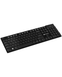 CANYON 2.4GHZ wireless keyboard, 105 keys, slim design, chocolate key caps, AD layout (Black)