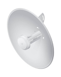 Ubiquiti airMAX PowerBeam M5 300, 5 GHz, 22 dBi bridge with 150+ Mbps throughput, 3+ km link range, 1 x 10/100 MbE port, 24V, 0.5A PoE adapter(Included), Pole mount kit(Included), Wind survivability 200 km/h, ESD/EMP protection Air/contact: ± 24 kV