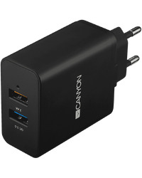 CANYON charger H-07 QC 3.0 3A/2USB-A Black