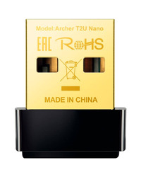 TP-Link AC600 Nano Wi-Fi USB Adapter,433Mbps at 5GHz + 200Mbps at 2.4GHz, USB 2.0, Nano Design