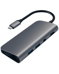 SATECHI Aluminum Type-C Multimedia Adapter - Space Gray