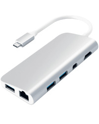SATECHI Aluminum Type-C Multimedia Adapter - Silver