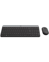 LOGITECH Slim Wireless Keyboard and Mouse Combo MK470 - GRAPHITE - Croatian layout