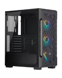 Corsair iCUE 220T RGB Airflow Tempered Glass Mid-Tower Smart Case, Black