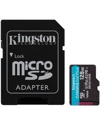 Kingston 128GB microSDXC Canvas Go Plus 170R A2 U3 V30 Card + ADP