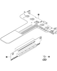 Lenovo ThinkSystem SR530/SR570/SR630 x8/x16 PCIe LP+LP Riser 1 Kit