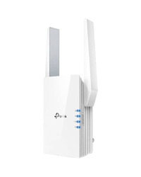 TP-Link AX1500 Wi-Fi 6 Range Extender, 300 Mbps at 2.4GHz, 1200 Mbps at 5GHz, IEEE 802.11a/n/ac/ax 5GHz, IEEE 802.11b/g/n 2.4GHz; 64/128-bit WEP, WPA/WPA-PSK2 encryptions