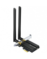 TP-Link AX3000 Wi-Fi 6 Bluetooth 5.0 PCI Express Adapter, 2402Mbps at 5 GHz + 574Mbps at 2.4 GHz, Include High Gain Antennas, WPA3, MU-MIMO, OFDMA, 1024 QAM, HT160