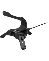 CANYON WH-100,  2 in 1 Gaming Mouse Bungee stand and USB 2.0 hub, 4 USB hub, 1.5m mircro to USB braided cable, Weighted design with non-slip grip, LED light, Black, size:128*123*102mm, 138g