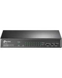9-port 10/100Mbps unmanaged switch with 8 PoE+ ports, compliant with 802.3af/at PoE, 65W PoE budget, support 250m Extend Mode, Priority mode and Isolation mode, desktop mount, plug and play.
