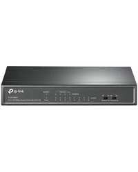 8-Port 10/100Mbps Unmanaged Switch with 4-Port PoE, metal case, desktop mount, PoE budget 41W.