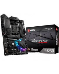 MSI Main Board Desktop MPG B550 GAMING PLUS (AM4, 4xDDR4, 1xPCI-E x16, 2xPCI-E x1, 2xM.2, 6xSATA3, HDMI, DP,  ATX, retail)