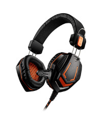 CANYON Fobos GH-3A, Gaming headset 3.5mm jack with microphone and volume control, with 2in1 3.5mm adapter, cable 2M, Black, 0.36kg