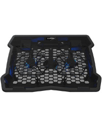 CANYON NS03, Cooling stand dual-fan with 2x2.0 USB hub, support up to 10”-15.6” laptop, ABS plastic and iron, Fans dimension:125*125*15mm(2pcs), DC 5V, fan speed: 800-1000RPM, size:340*265*30mm, 435g