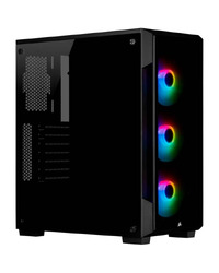 CORSAIR iCUE 220T RGB Tempered Glass Mid-Tower Smart Case — Black