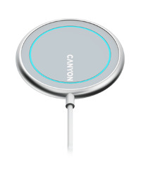 CANYON wireless charger WS-100 15W Magnetic Silver