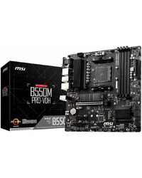 MSI Main Board Desktop B550M PRO-VDH (AM4, B550, 4xDDR4, 1xPCIe x16, 2xPCIe x1, 4xSATA, 2xM.2, 5xUSB3.2 Gen1, 6xUSB2.0, DP, HDMI, D-SUB, GLAN, mATX, Retail)