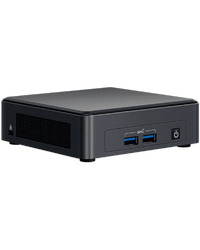 Intel NUC 11 Pro Kit NUC11TNKi3: Intel Core i3-1115G4, Intel UHD Graphics, Dual HDMI 2.0b w/HDMI CEC, Dual DP 1.4a via Type C, Front: 2xUSB 3.2 Rear: 2xUSB 4 (type C), 1xUSB 3.2, 1xUSB 2.0 Internal: 1xUSB 3.2 on m.2 22x42 (pins), 2xUSB 2.0 (headers), EU cord, single pack