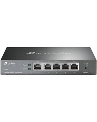TP-Link ER605 Omada Gigabit VPN Router, 1 x G WAN, 1 x G LAN, 3 x WAN/LAN, 25K Concurrent Sessions, 128 MB DRAM, SPI 16MB Flash,IPSec, L2TP, PPTP, OpenVPN, SPI Firewall, DoS, 4 KV lightning protection