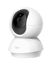 TP-Link Tapo C210 Pan/Tilt Home Security Wi-Fi Camera 3MP (2304x1296),2.4 GHz, Horizontal 360º, Pan/Tilt, Motion Detection/Notifications, Sound/Light Alarm, Remote Control, Two-Way Audio, Voice Control (Google Assistant/Alexa), microSD(Up to 256 GB)