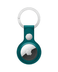 AirTag Leather Key Ring - Forest Green (AirTag not included)