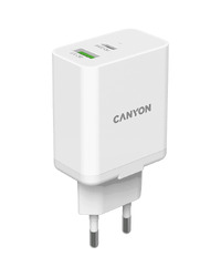 CANYON charger H-20-03 PD 20W QC 3.0 18W USB-A USB-C White