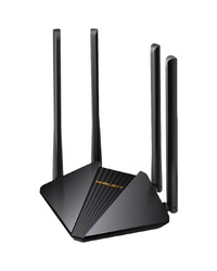 AC1200 Dual-Band Wi-Fi Gigabit RouterSPEED: 300 Mbps at 2.4 GHz + 867 Mbps at 5 GHz SPEC:  4× Fixed External Antennas, 2× Gigabit LAN Ports, 1× Gigabit WAN PortFEATURE: Router/Access Point Mode, WPS/Reset Button, IPTV, IPv6, Beamforming, MU-MIMO,