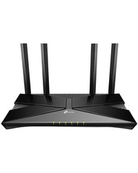 TP-Link Archer AX23 AX1800 Dual-Band Wi-Fi 6 Router, 574 Mbps at 2.4 GHz + 1201 Mbps at 5 GHz,  4× Antennas, 1× G WAN Port + 4× G LAN Ports, 1024-QAM, OFDMA, Tether App, WPA3, AP mode, OpenVPN, PPTP