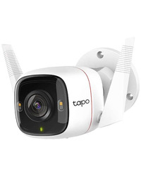 TP-Link Tapo C320WS Outdoor Security Wi-Fi Camera 2K (2560x1440), 2.4 GHz,2T2R, 2×External Antennas,1 × 10/100 Port, Motion Detection and Notifications, Sound Alarm, Starlight Night Vision(Up to 30 m),Color Night Vision, Remote Control, Two-way aud